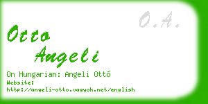 otto angeli business card