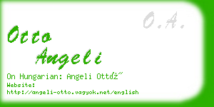 otto angeli business card